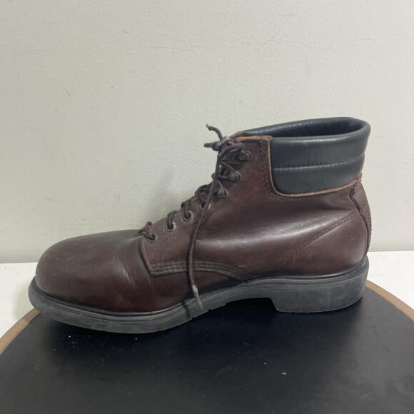 Red Wing Shoes Boots Mens Size 11 Brown Leather Work Oil Resistant Steel Toe USA - Picture 6 of 14